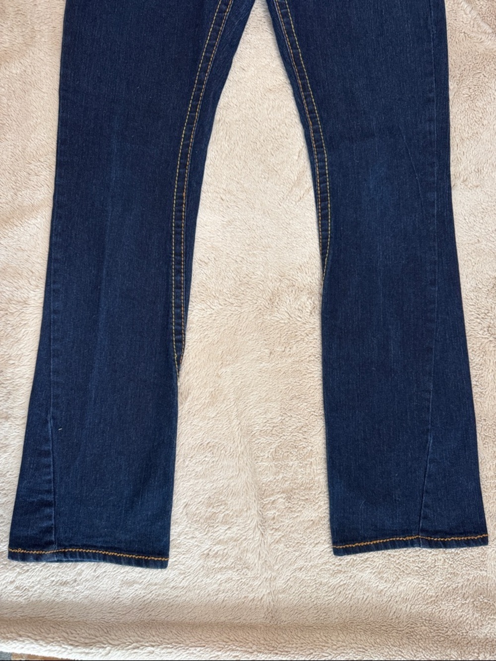 True Religion Joey Super T Indigo Dark Wash Flared Leg Jeans sz 31 - Picture 4 of 12